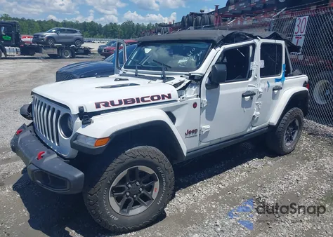 2022 Jeep Wrangler Unlimited Rubicon 4X4 z USA, uszkodzony, nr VIN 1C4HJXFN4NW123610